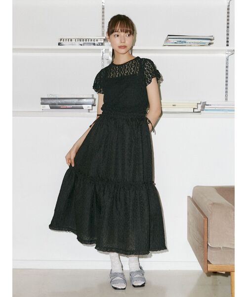 merry jenny（メリージェニー）の「ギンガムcheckフリルサンダル（サンダル・レディース・ブルー/ブラック/レッド・MEDIUM/LARGE）」の4枚目の写真