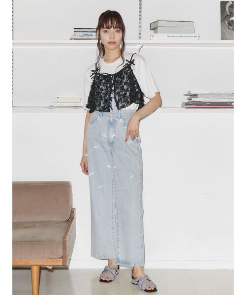 merry jenny（メリージェニー）の「ギンガムcheckフリルサンダル（サンダル・レディース・ブルー/ブラック/レッド・MEDIUM/LARGE）」の15枚目の写真