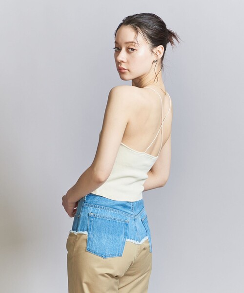 BEAUTY&YOUTH UNITED ARROWS（ビューティーアンドユースユナイテッドアローズ）の「テレコ バッククロス キャミソール（キャミソール・レディース・ブラック/オフホワイト/ターコイズブルー/ダークブラウン・FREE）」の10枚目の写真