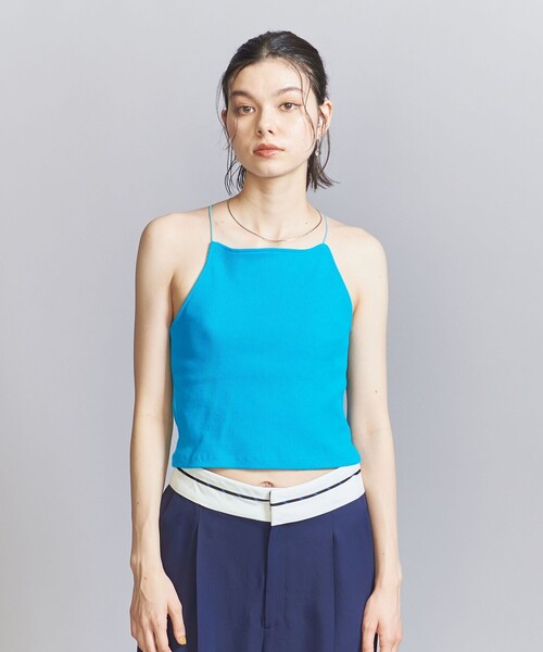 BEAUTY&YOUTH UNITED ARROWS（ビューティーアンドユースユナイテッドアローズ）の「テレコ バッククロス キャミソール（キャミソール・レディース・ブラック/オフホワイト/ターコイズブルー/ダークブラウン・FREE）」の11枚目の写真