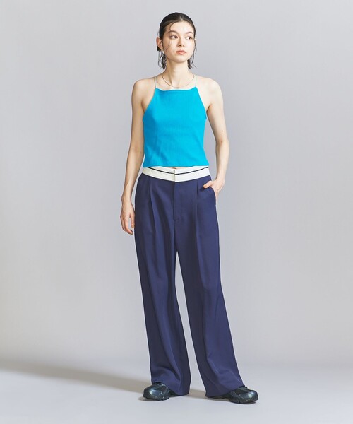 BEAUTY&YOUTH UNITED ARROWS（ビューティーアンドユースユナイテッドアローズ）の「テレコ バッククロス キャミソール（キャミソール・レディース・ブラック/オフホワイト/ターコイズブルー/ダークブラウン・FREE）」の13枚目の写真