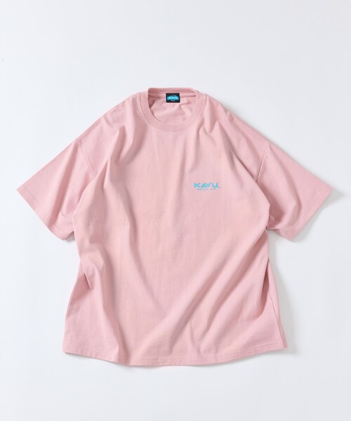 FREAK'S STORE（フリークスストア）の「限定展開 KAVU/カブー KAVU×FREAK'S STORE/カブー 別注 ビッグシルエット バックプリントTシャツ/TOUR TEE（Tシャツ/カットソー・メンズ・ホワイト/アッシュグレー/ブラック/ネイビー/ピンク/グレイッシュベージュ・SMALL/MEDIUM/LARGE）」の21枚目の写真