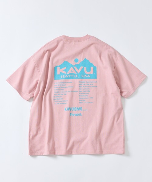 FREAK'S STORE（フリークスストア）の「限定展開 KAVU/カブー KAVU×FREAK'S STORE/カブー 別注 ビッグシルエット バックプリントTシャツ/TOUR TEE（Tシャツ/カットソー・メンズ・ホワイト/アッシュグレー/ブラック/ネイビー/ピンク/グレイッシュベージュ・SMALL/MEDIUM/LARGE）」の20枚目の写真