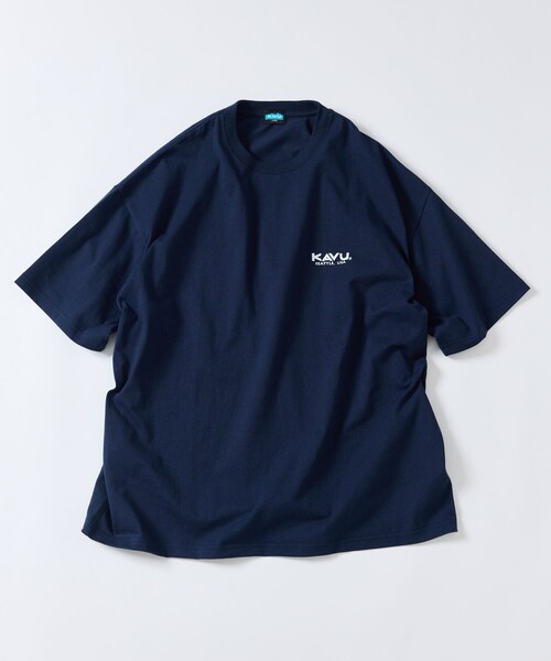 FREAK'S STORE（フリークスストア）の「限定展開 KAVU/カブー KAVU×FREAK'S STORE/カブー 別注 ビッグシルエット バックプリントTシャツ/TOUR TEE（Tシャツ/カットソー・メンズ・ホワイト/アッシュグレー/ブラック/ネイビー/ピンク/グレイッシュベージュ・SMALL/MEDIUM/LARGE）」の17枚目の写真