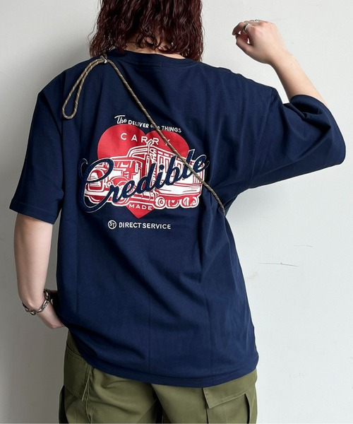 CPCM(シーピーシーエム)の「アソート刺繍T(Tシャツ/カットソー・メンズ・ホワイト系その他/ネイビー/イエロー/オフホワイト/ブラック/ホワイト/キナリ/ホワイト系その他2/チャコールグレー/ホワイト系その他3・MEDIUM/LARGE/X-LARGE)」の9枚目の写真