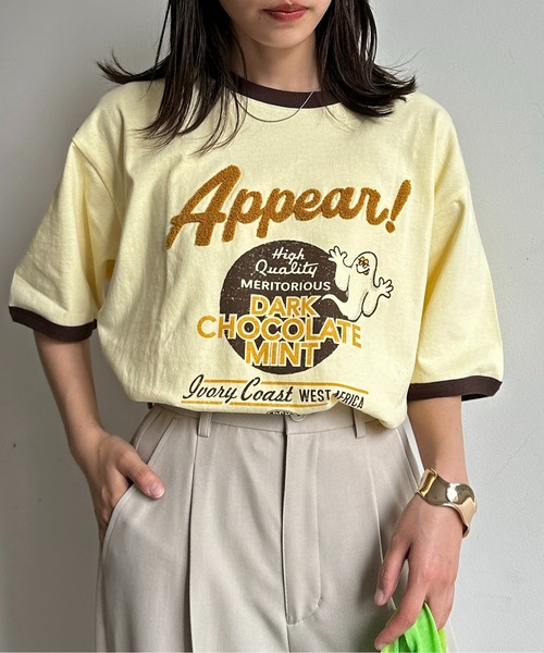 CPCM(シーピーシーエム)の「アソート刺繍T(Tシャツ/カットソー・メンズ・ホワイト系その他/ネイビー/イエロー/オフホワイト/ブラック/ホワイト/キナリ/ホワイト系その他2/チャコールグレー/ホワイト系その他3・MEDIUM/LARGE/X-LARGE)」の10枚目の写真