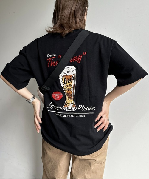 CPCM(シーピーシーエム)の「アソート刺繍T(Tシャツ/カットソー・メンズ・ホワイト系その他/ネイビー/イエロー/オフホワイト/ブラック/ホワイト/キナリ/ホワイト系その他2/チャコールグレー/ホワイト系その他3・MEDIUM/LARGE/X-LARGE)」の8枚目の写真