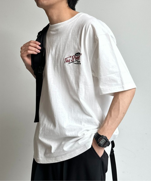 CPCM(シーピーシーエム)の「アソート刺繍T(Tシャツ/カットソー・メンズ・ホワイト系その他/ネイビー/イエロー/オフホワイト/ブラック/ホワイト/キナリ/ホワイト系その他2/チャコールグレー/ホワイト系その他3・MEDIUM/LARGE/X-LARGE)」の12枚目の写真