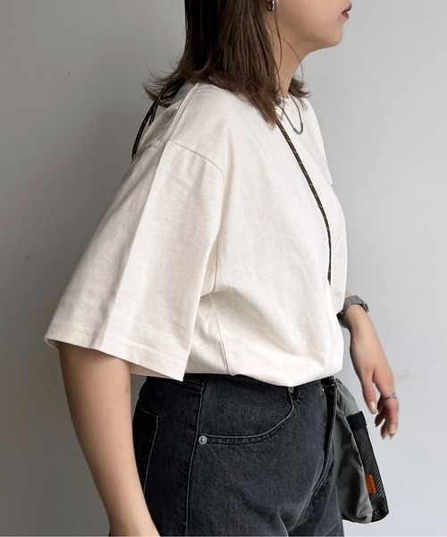 CPCM(シーピーシーエム)の「アソート刺繍T(Tシャツ/カットソー・メンズ・ホワイト系その他/ネイビー/イエロー/オフホワイト/ブラック/ホワイト/キナリ/ホワイト系その他2/チャコールグレー/ホワイト系その他3・MEDIUM/LARGE/X-LARGE)」の18枚目の写真