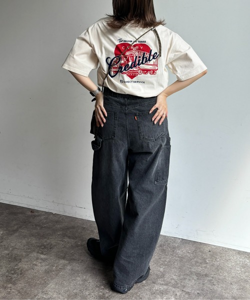 CPCM(シーピーシーエム)の「アソート刺繍T(Tシャツ/カットソー・メンズ・ホワイト系その他/ネイビー/イエロー/オフホワイト/ブラック/ホワイト/キナリ/ホワイト系その他2/チャコールグレー/ホワイト系その他3・MEDIUM/LARGE/X-LARGE)」の22枚目の写真