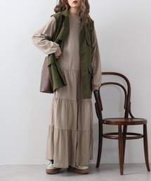 FUNALIVE（ファンアライブ）の「atONE ロングティアードカットワンピース（ワンピース）」