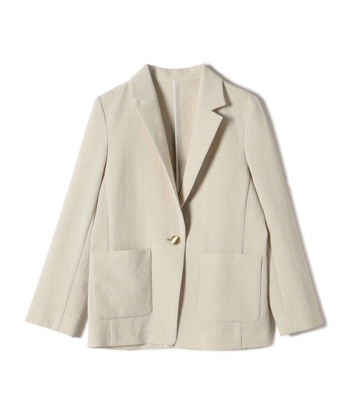 完売品　SHIPS for women シングル テーラード ジャケット セール】〈手洗い可能〉シングル テーラード ジャケット