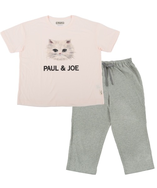 PAUL&JOE PARIS 猫セットアップルームウェアスウェットグレー