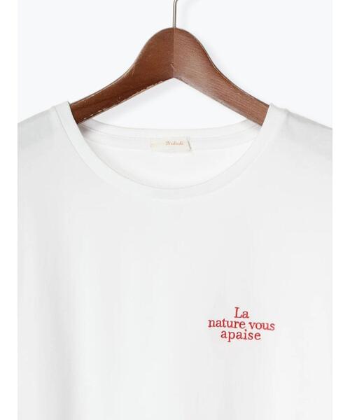Te chichi(テチチ)の「ワンポイント刺繍Tシャツ(Tシャツ/カットソー・レディース・レッド/ゴールド/シルバー・F)」の16枚目の写真