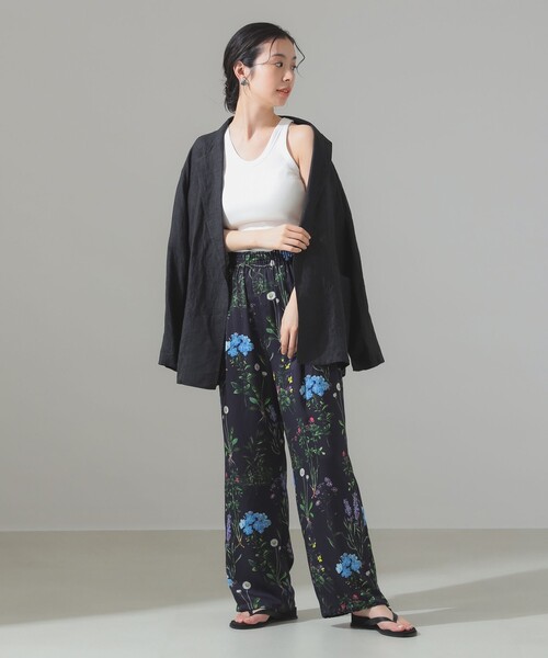 Demi-Luxe BEAMS(デミルクス ビームス)の「丸胴 テレコ タンクトップ(タンクトップ・レディース・ブラック/レッド系その他6/ベージュ/ホワイト/ホワイト系その他2・ONE SIZE)」の6枚目の写真