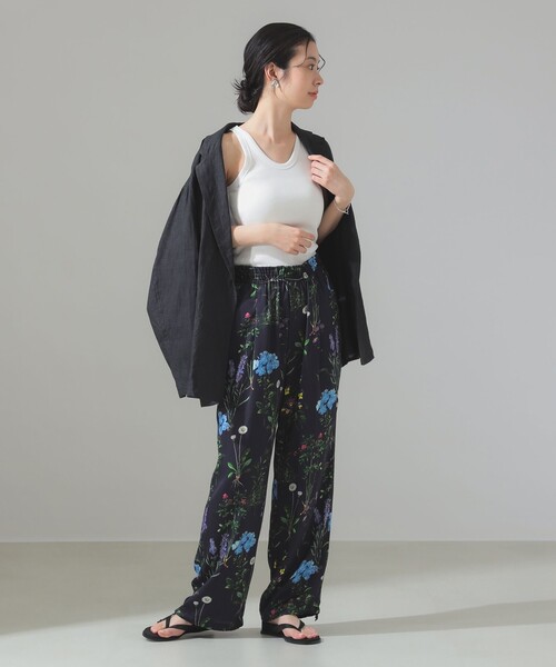 Demi-Luxe BEAMS(デミルクス ビームス)の「丸胴 テレコ タンクトップ(タンクトップ・レディース・ブラック/レッド系その他6/ベージュ/ホワイト/ホワイト系その他2・ONE SIZE)」の7枚目の写真