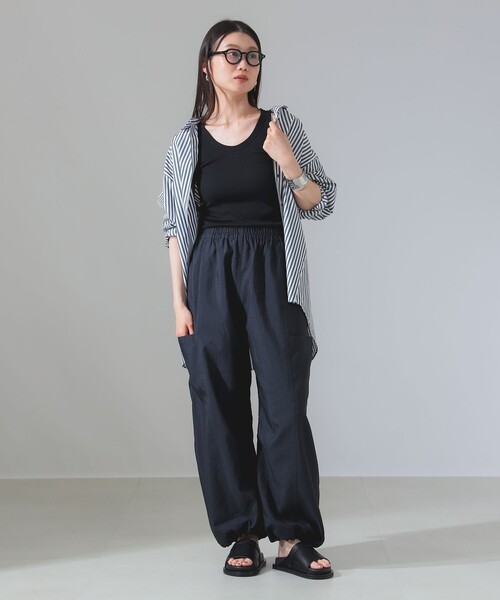 Demi-Luxe BEAMS(デミルクス ビームス)の「丸胴 テレコ タンクトップ(タンクトップ・レディース・ブラック/レッド系その他6/ベージュ/ホワイト/ホワイト系その他2・ONE SIZE)」の12枚目の写真