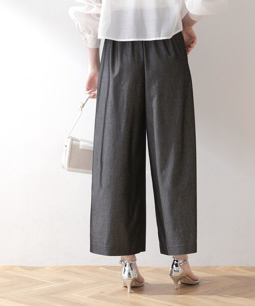 couture brooch（クチュールブローチ）の「◆新色追加【洗える】パール調釦シャンブレーデニムライクパンツ（その他パンツ・レディース・ライトブルー/ネイビー/ブラック・40/38/36/42）」の18枚目の写真