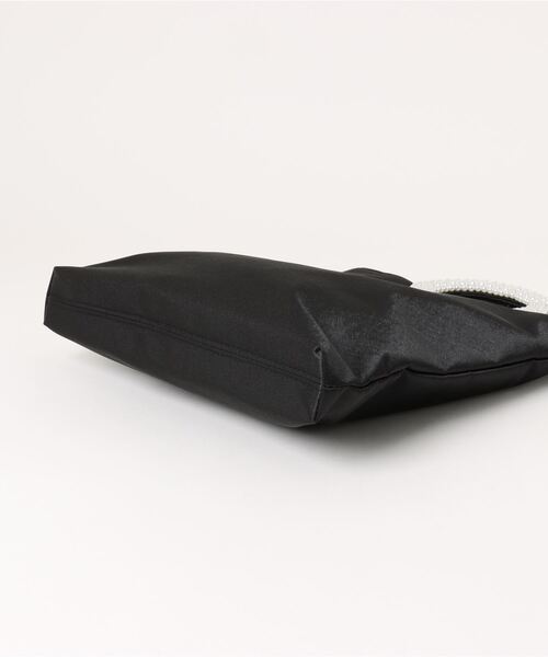 SMILE ORCHID（スマイルオーキッド）の「パールハンドルサテンクラッチパーティーバッグトートバッグ（トートバッグ・レディース・シルバー/ブラック/ゴールド・FREE）」の5枚目の写真