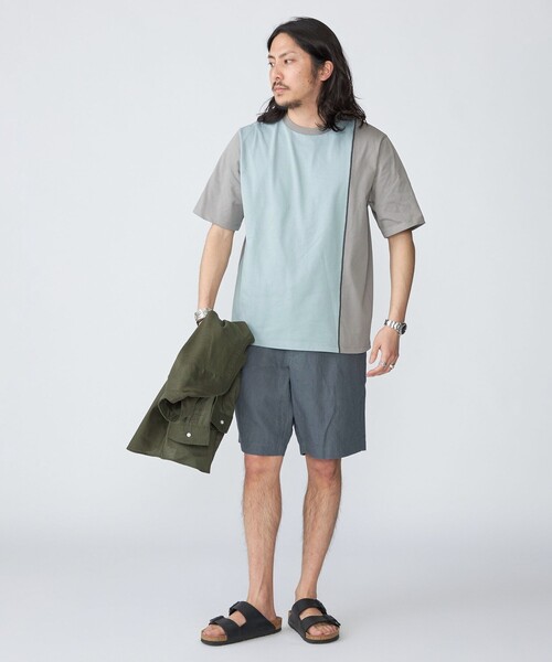 SHIPS(シップス)の「SHIPS: スイッチ パネル Tシャツ(Tシャツ/カットソー・メンズ・オフホワイト/ネイビー/チャコールグレー・LARGE/MEDIUM/SMALL/X-LARGE)」の6枚目の写真