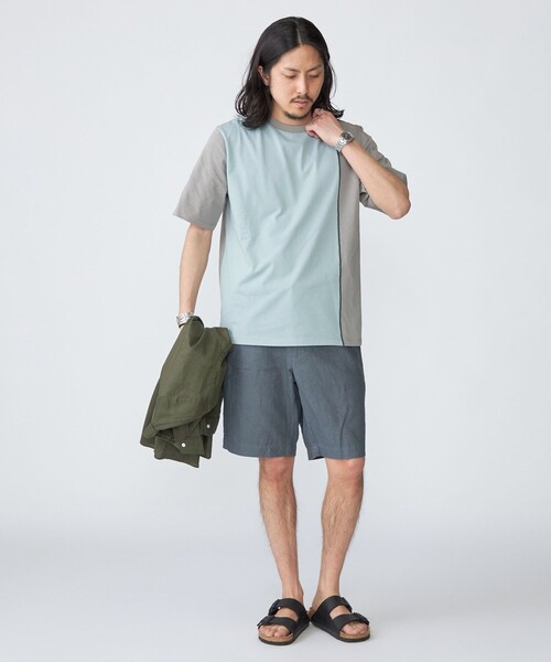 SHIPS(シップス)の「SHIPS: スイッチ パネル Tシャツ(Tシャツ/カットソー・メンズ・オフホワイト/ネイビー/チャコールグレー・LARGE/MEDIUM/SMALL/X-LARGE)」の7枚目の写真