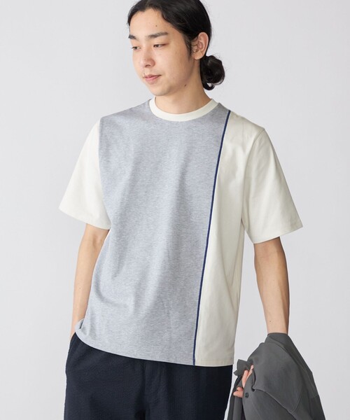 SHIPS(シップス)の「SHIPS: スイッチ パネル Tシャツ(Tシャツ/カットソー・メンズ・オフホワイト/ネイビー/チャコールグレー・LARGE/MEDIUM/SMALL/X-LARGE)」の18枚目の写真