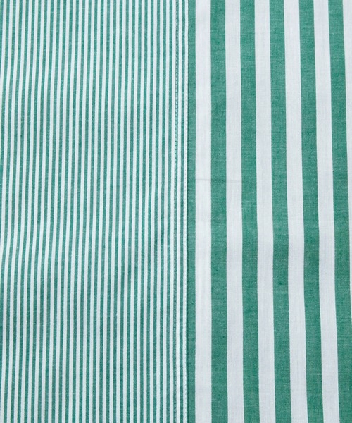 go slow caravan（ゴースローキャラバン）の「ストライプ/チェックサイド切替パンツ W（その他パンツ・レディース・パープル系その他2/ホワイト系その他/グリーン系その他2/イエロー系その他・FREE）」の20枚目の写真