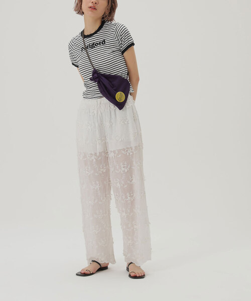 SLOBE citron.（スローブシトロン）の「SLOBE citron. 缶バッチ付きメッシュBAG（ショルダーバッグ・レディース・オレンジ/ブルー/パープル・FREE）」の10枚目の写真