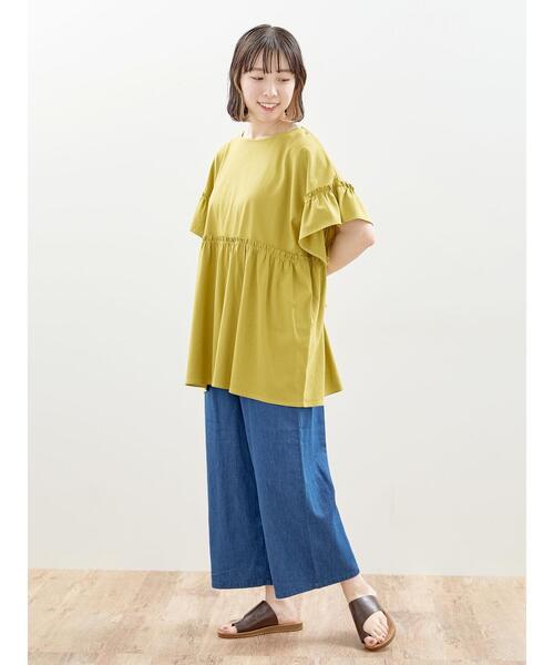 Samansa Mos2(サマンサ モスモス)の「インドデニムイージーパンツ(その他パンツ・レディース・グレー/ブルー/サックスブルー・F)」の21枚目の写真