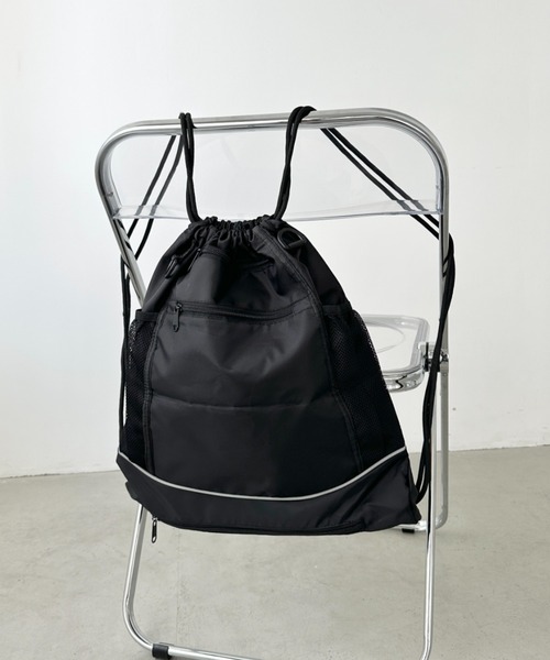 CLEA(クレア)の「メッシュ袋付き 2WAY ナップザック/リュック(バックパック/リュック・レディース・ブラック・FREE)」の18枚目の写真