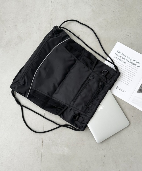 CLEA(クレア)の「メッシュ袋付き 2WAY ナップザック/リュック(バックパック/リュック・レディース・ブラック・FREE)」の19枚目の写真