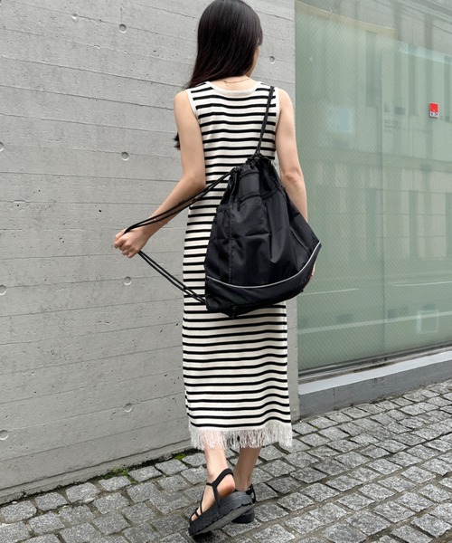 CLEA(クレア)の「メッシュ袋付き 2WAY ナップザック/リュック(バックパック/リュック・レディース・ブラック・FREE)」の20枚目の写真