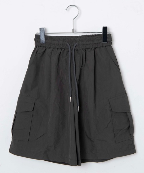 Figments（フィグメンツ）の「ワイドカーゴハーフパンツ（カーゴパンツ・レディース・グレー/ブラック・FREE）」の13枚目の写真