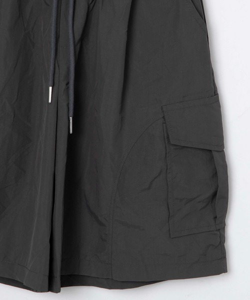 Figments（フィグメンツ）の「ワイドカーゴハーフパンツ（カーゴパンツ・レディース・グレー/ブラック・FREE）」の17枚目の写真