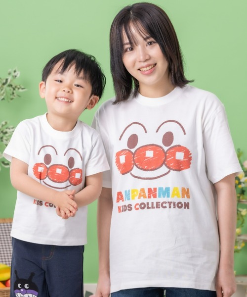 ANPANMAN KIDS COLLECTION（アンパンマンキッズコレクション）の「アンパンマンお顔半袖Tシャツ 大人（Tシャツ/カットソー・レディース・オフホワイト・L/M/S/LL）」の2枚目の写真