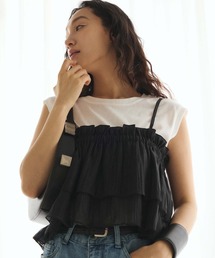 楊柳ギャザーデザインビスチェ
