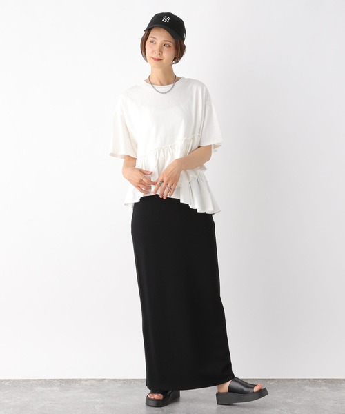 LEPSIM（レプシィム）の「裾フリルトップス　124108（Tシャツ/カットソー・レディース・レッド/イエロー/オフホワイト/グレー・FREE）」の7枚目の写真