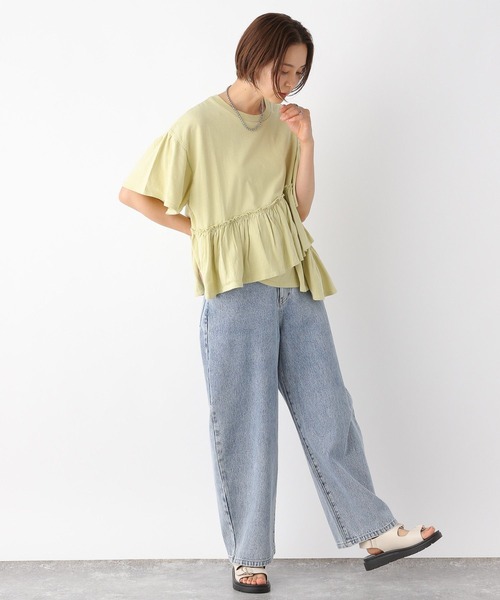 LEPSIM（レプシィム）の「裾フリルトップス 124108（Tシャツ