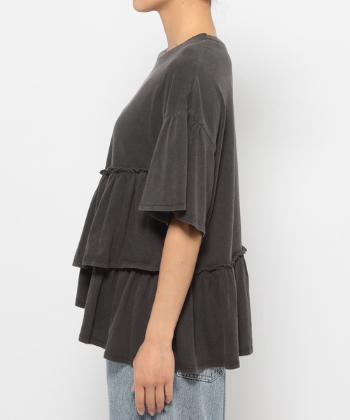 LEPSIM（レプシィム）の「裾フリルトップス　124108（Tシャツ/カットソー・レディース・レッド/イエロー/オフホワイト/グレー・FREE）」の13枚目の写真