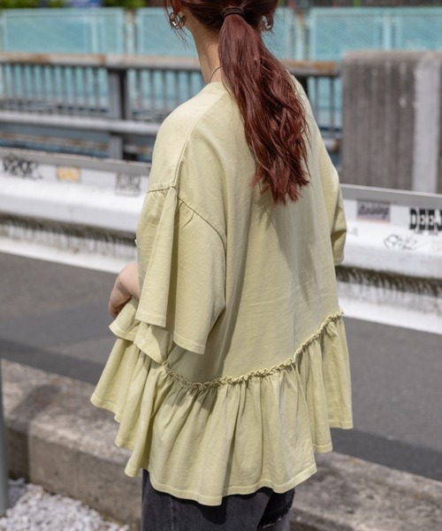 LEPSIM（レプシィム）の「裾フリルトップス　124108（Tシャツ/カットソー・レディース・レッド/イエロー/オフホワイト/グレー・FREE）」の22枚目の写真