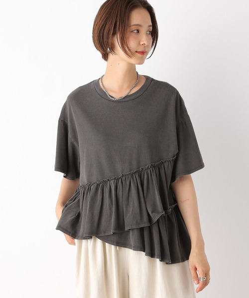 ふれい LEPSIM tシャツ 裾フリルトップス 124108 レディース : ZOZOTOWN