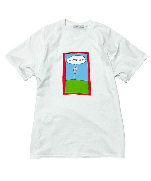 新品未使用 LABRAT フレンチビッグTシャツ ラブラット セール】HINA×LABRAT 'Extacy' Tee（Tシャツ/カットソー