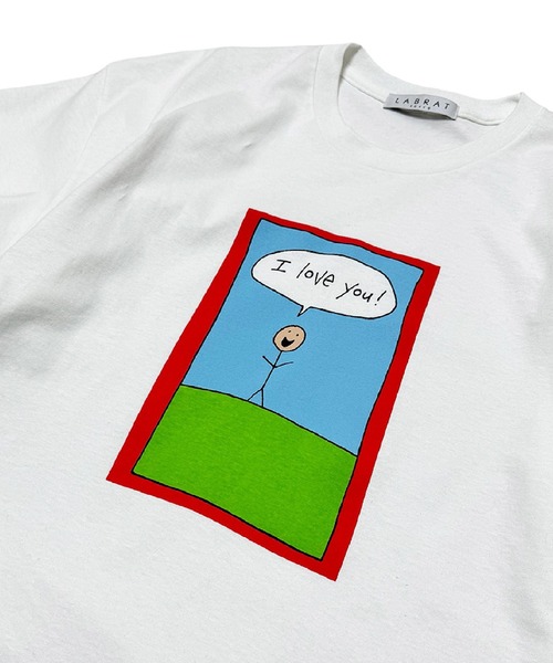新品未使用 LABRAT フレンチビッグTシャツ ラブラット セール】HINA×LABRAT 'Extacy' Tee（Tシャツ/カットソー