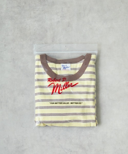 MILLER（ミラー）の「[MILLER/ミラー] 別注 バイカラー クルーネックリブカットソー（Tシャツ/カットソー・レディース・アイボリー/ブラック/グレー/ブルー/ブラウン/イエロー・F）」の17枚目の写真