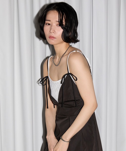 leimn(レイムン)の「ビスチェコクーンリボンワンピース(ワンピース・レディース・ブラック・FREE)」の5枚目の写真