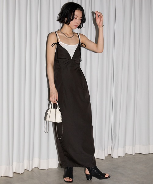 セール】ビスチェコクーンリボンワンピース（ワンピース）｜leimn