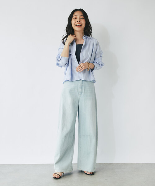 La boutique BonBon（ラブティックボンボン）の「【前後2WAY】ニットタンク（タンクトップ・レディース・ブラック/チャコールグレー/ホワイト/ネイビー/モカ・FREE）」の12枚目の写真