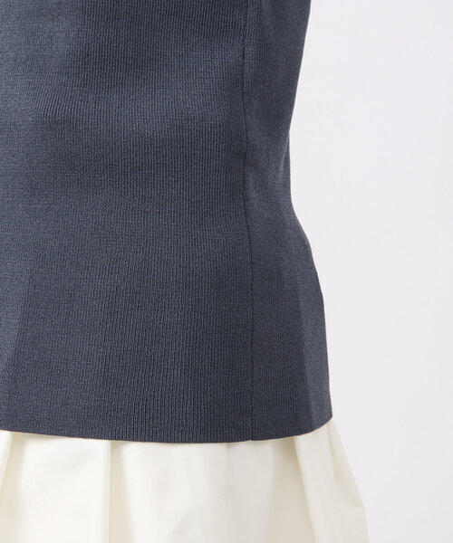 La boutique BonBon（ラブティックボンボン）の「【前後2WAY】ニットタンク（タンクトップ・レディース・ブラック/チャコールグレー/ホワイト/ネイビー/モカ・FREE）」の18枚目の写真