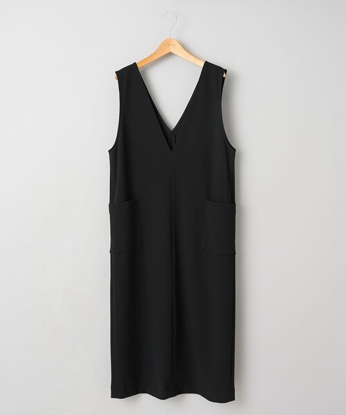 coen(コーエン)の「イージービューティーVジャンスカ(ジャンパースカート・レディース・ブラウン/ブラック/ベージュ・M/L)」の7枚目の写真