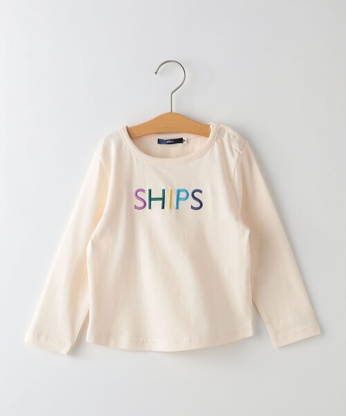 SHIPS KIDS:80～90cm / SHIPS ロゴ 長袖 TEE（Tシャツ/カットソー）｜SHIPS（シップス）